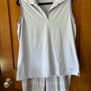 Nike Sleeveless Polo/Anika Bermuda Shorts Golf Outfit